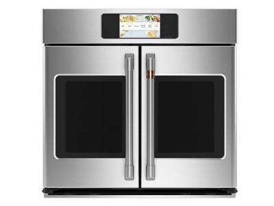 30" Café 5.0 Cu. Ft. Built In French Door Single Convection Wall Oven In Stainless Steel