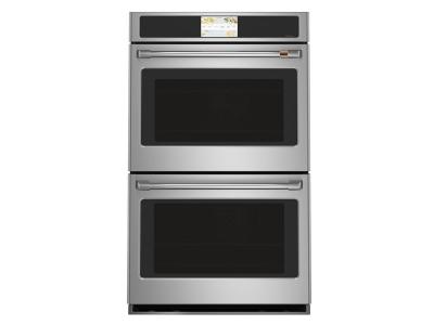30" Café 10 Cu. Ft. Built-In Convection Double Wall Oven In Stainless Steel