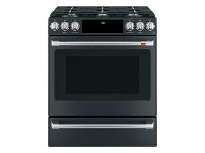 30" Café 5.6 Cu. Ft. Slide-In Front Control Gas Oven with Convection Range