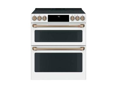 30" Café 6.7 Cu. Ft. True Convection Double Oven Slide-In Smooth Top Electric Range
