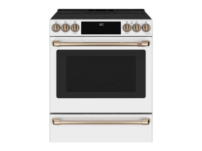 30" Café 5.7 Cu. Ft. Slide-In Front Control Induction and Convection Range With Warming Drawer