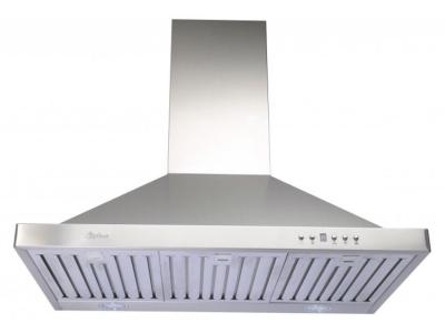 36"Cyclone Alito Collection Wall Mount Range Hood With Stainless Steel Baffle Filters