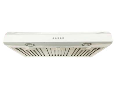30" Cyclone Classic Collection Undermount Range Hood In White
