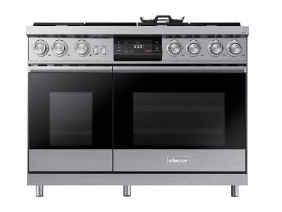 48" Dacor Pro Dual-Fuel Steam Range with Griddle