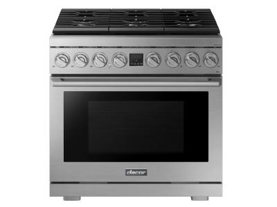 36" Dacor Transitional Style Gas Range With 6 Burners
