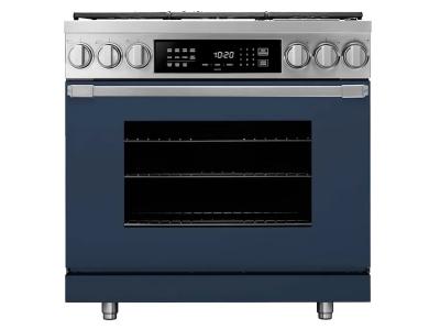 36" Dacor Professional Style Natural Gas Pro-Range With 6 Burners In Dark Denim