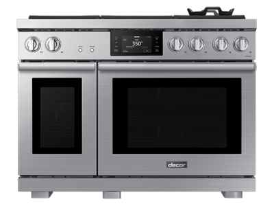 48" Dacor 5.9 Cu. Ft. Transitional Style Gas Range in Silver Stainless