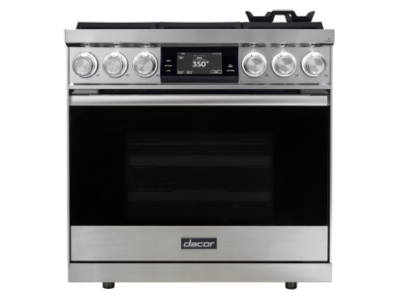 36" Dacor Contemporary 4.8 Cu. Ft. Dual-Fuel Steam Range in Stainless Steel