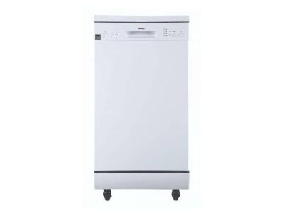 18" Danby Portable Dishwasher with 4 Wash Cycles, Quick Wash in White