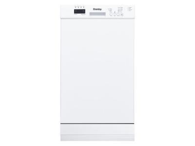 18" Danby Built-in Dishwasher With Front Controls In White