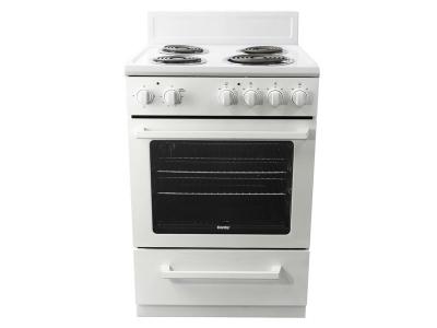 24" Danby 2.5 Cu. Ft. FSE Coil Range In White