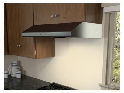 30" Zephyr Core Series Cyclone Under Cabinet Range Hood in Black Stainless Steel