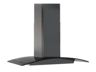 42" Zephyr Ravenna Island Mount Range Hood in Black Stainless Steel