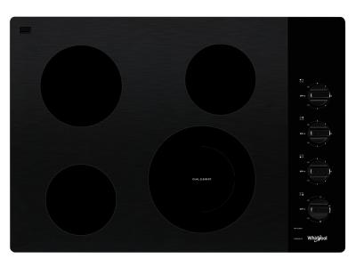 30" Whirlpool Electric Ceramic Glass Cooktop With Dual Radiant Element
