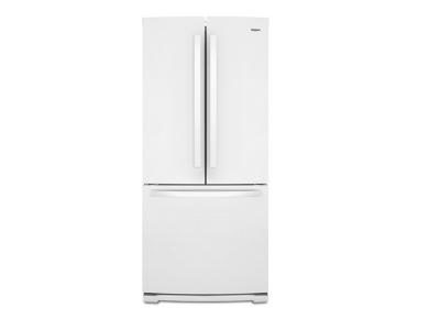 30" Whirlpool White French Door Refrigerator