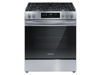30" Frigidaire Front Control Freestanding Gas Range in Stainless Steel