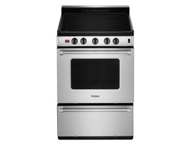 24" Whirlpool Freestanding Electric Range with Upswept SpillGuard  Cooktop