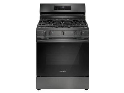 30" Frigidaire Gas Range with Air Fry in Black Stainless Steel