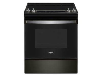 30" Whirlpool 4.8 Cu. Ft. Electric Range With Frozen Bake Technology In Black Stainless