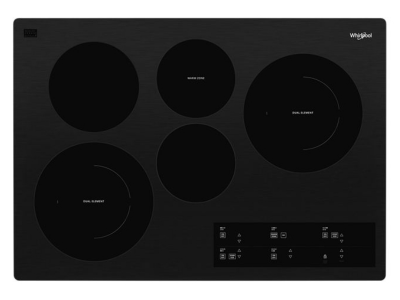 30" Whirlpool Electric Ceramic Glass Cooktop with Two Dual Radiant Elements