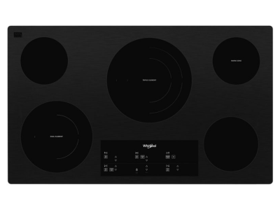 36" Whirlpool Electric Ceramic Glass Cooktop with Triple Radiant Element