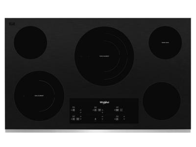 36" Whirlpool Electric Ceramic Glass Cooktop with Triple Radiant Element