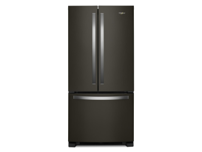 33" Whirlpool  22 Cu. Ft. Wide French Door Refrigerator in Black Stainless