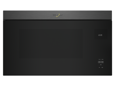 30" Whirlpool 1.1 Cu. Ft. Flush Mount Microwave with Turntable-Free Design in Black Stainless