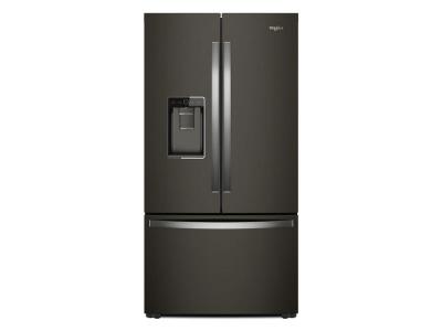 36" Whirlpool Counter Depth French Door Refrigerator in Black Stainless Steel