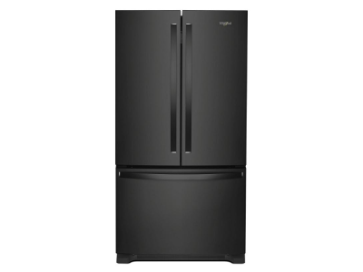 36" Whirlpool 20 Cu. Ft. French Door Bottom Mount Counter Depth Refrigerator in Black