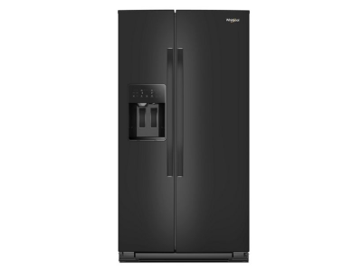 36" Whirlpool Wide Side-by-Side Refrigerator in Black