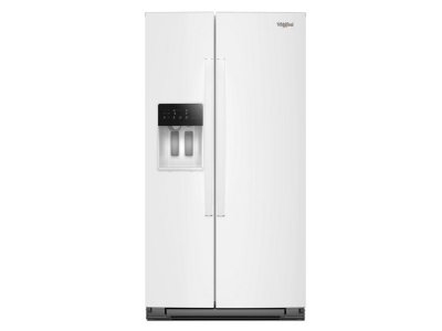 36" Whirlpool Wide Side-by-Side Refrigerator in White