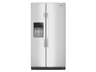 36" Whirlpool Full Depth Side-by-Side Refrigerator in FingerPrint Resistant Stainless Steel