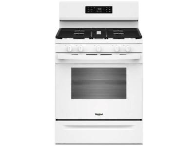 30" Whirlpool Gas Range with Air Cooking Technology and Steam Clean
