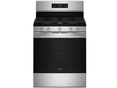 30" Whirlpool Gas Range with Air Cooking Technology and Steam Clean